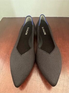 Rothy's Women's Black Pointed Knit Flats, 9.5